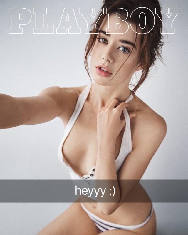 Na nowej okładce Playboya będzie ubrana kobieta, a fotkę wystylizowano tak, aby wyglądała, jak ze Snapchata class="wp-image-468644" 