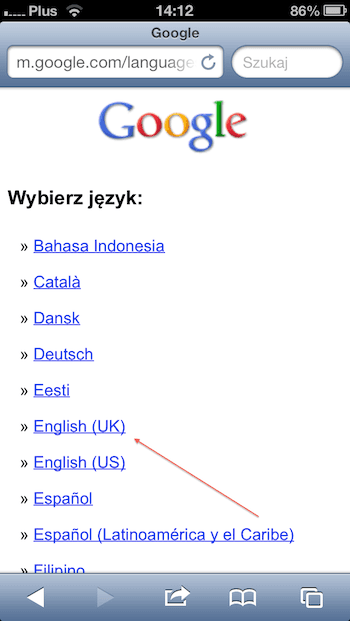 Google account on iPhone, 5a 