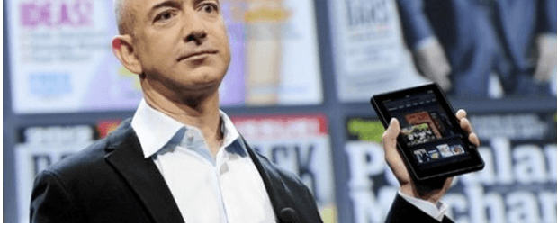 Jeff Bezos Amazon Kindle 