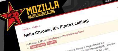 WebRTC pozwala na wideo rozmowy pomiędzy Chrome i Firefox