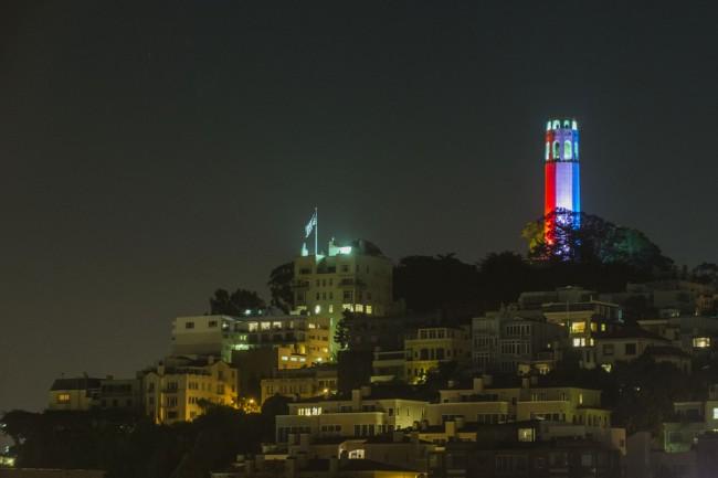 Coit tower in rainbow colors cc flickr 
