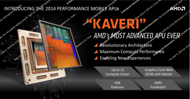 AMD Kaveri Mobile 