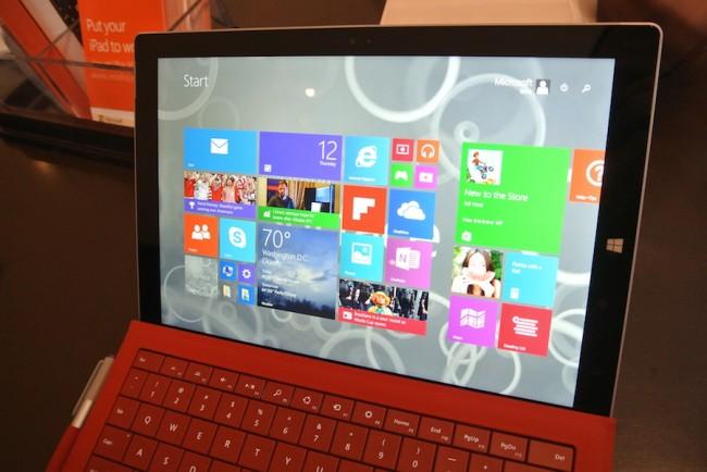 Surface Pro 3, ekran 1 