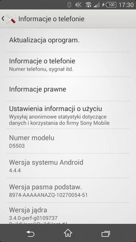 android 4.4.4 sony xperia z1 compact 