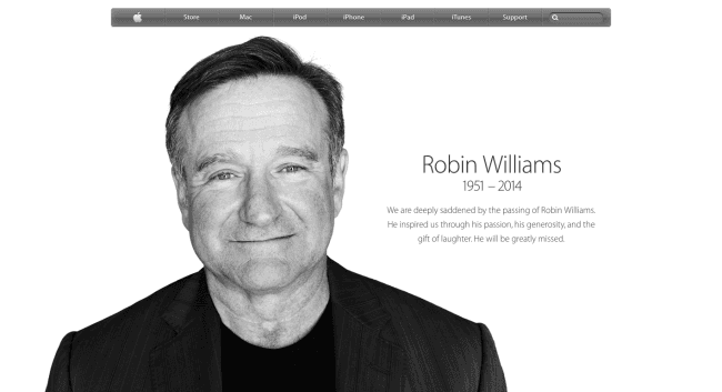 Apple Robin Williams 