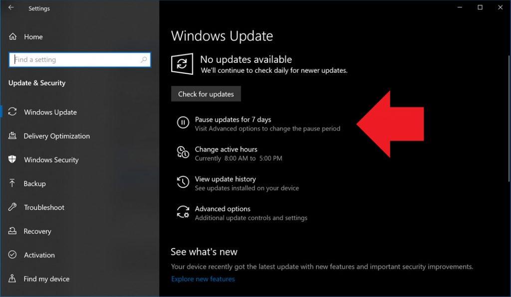 Windows 10 Home blokowanie aktualizacji 