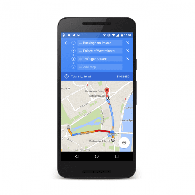 Mapy Google: wiele punktów - źródło: androidpolice.com class="wp-image-504056" 