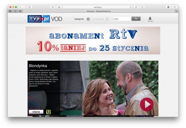 Co zamiast Kinoman.tv? VOD.tvp.pl 
