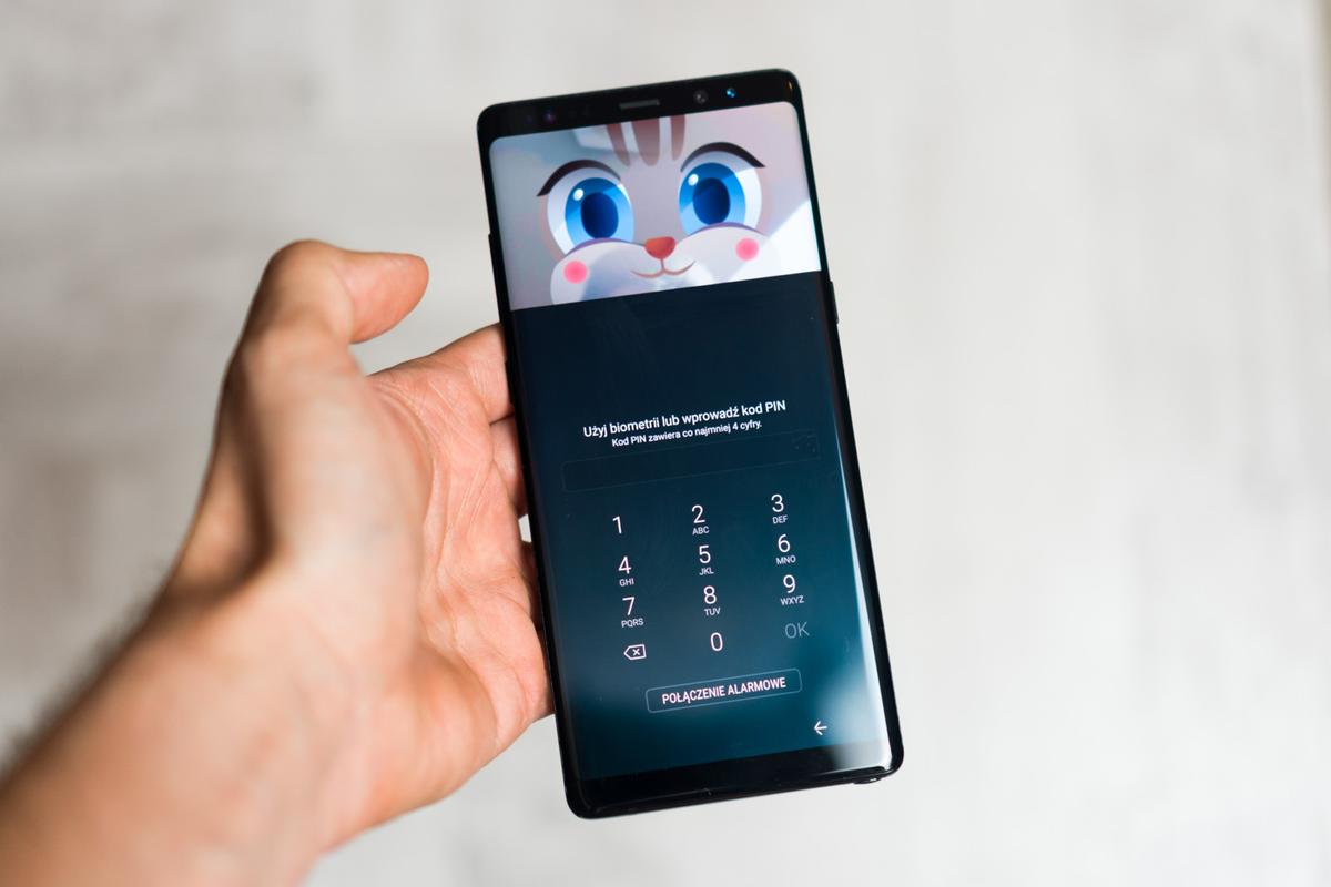 Samsung Galaxy Note 8 biometria 