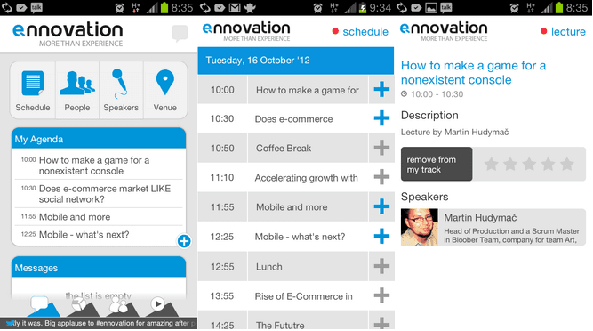 Aplikacja mobilna e-nnovation 2012 