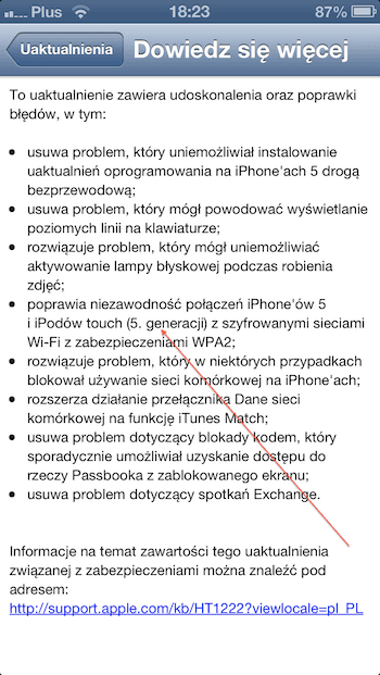 iPhone 5 iOS 6.01 details 