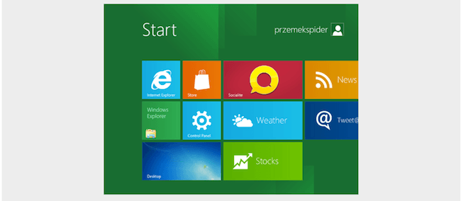 Windows 8 start 