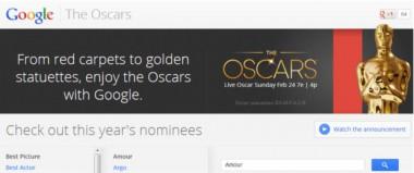 Google jest już gotowe na Oscary 2013