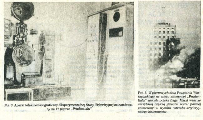 aparatura telekinematograficzna w Prudentalu 