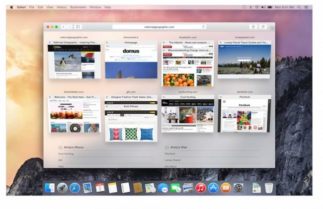 Apple Safari new tab 