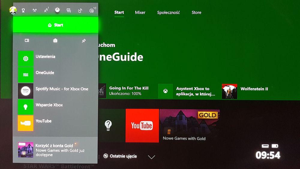 jesienna aktualizacja Xbox One 