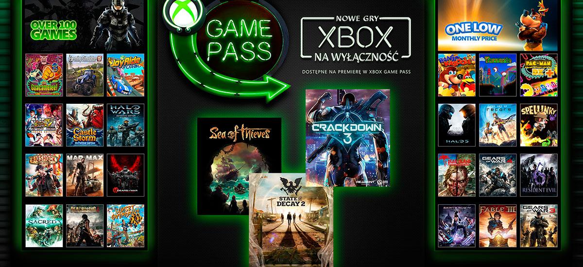 Xbox One gry za darmo Xbox Game Pass