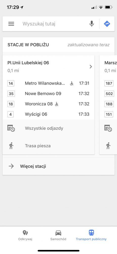 mapy google maps iphone ios odkrywaj samochod transport 1 