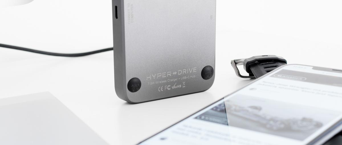 HyperDrive 7.5W Wireless Charger USB-C Hub