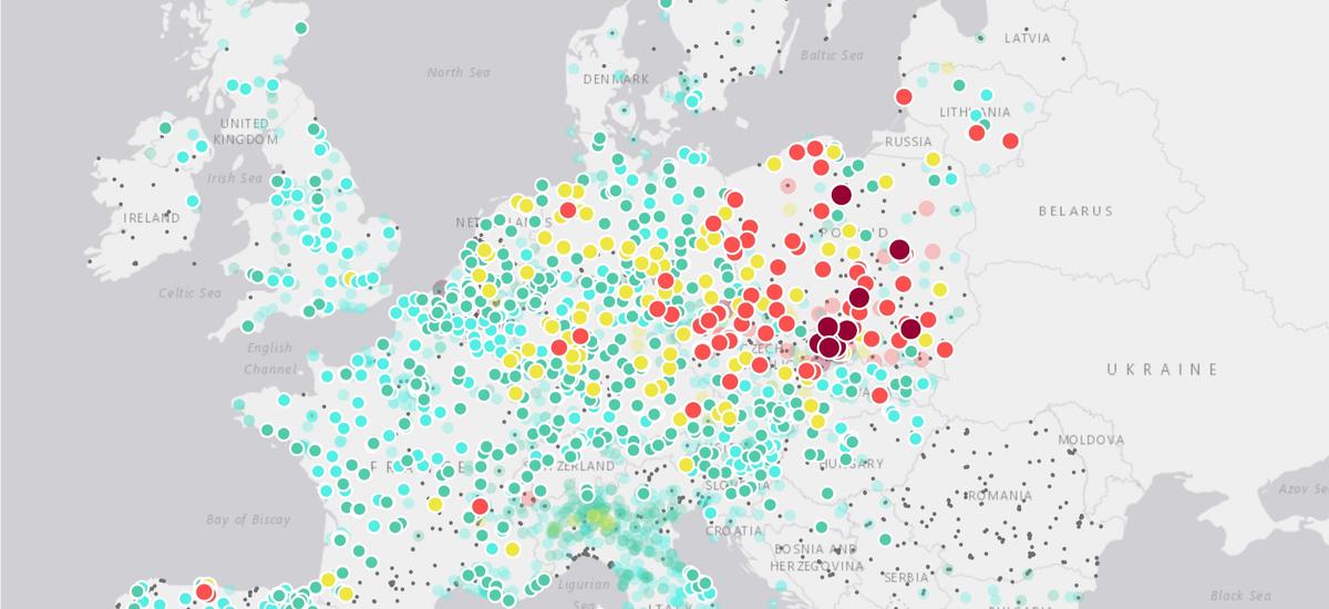 Polska martwą plamą na mapie Europy. Smog najskuteczniejszym zabójcą