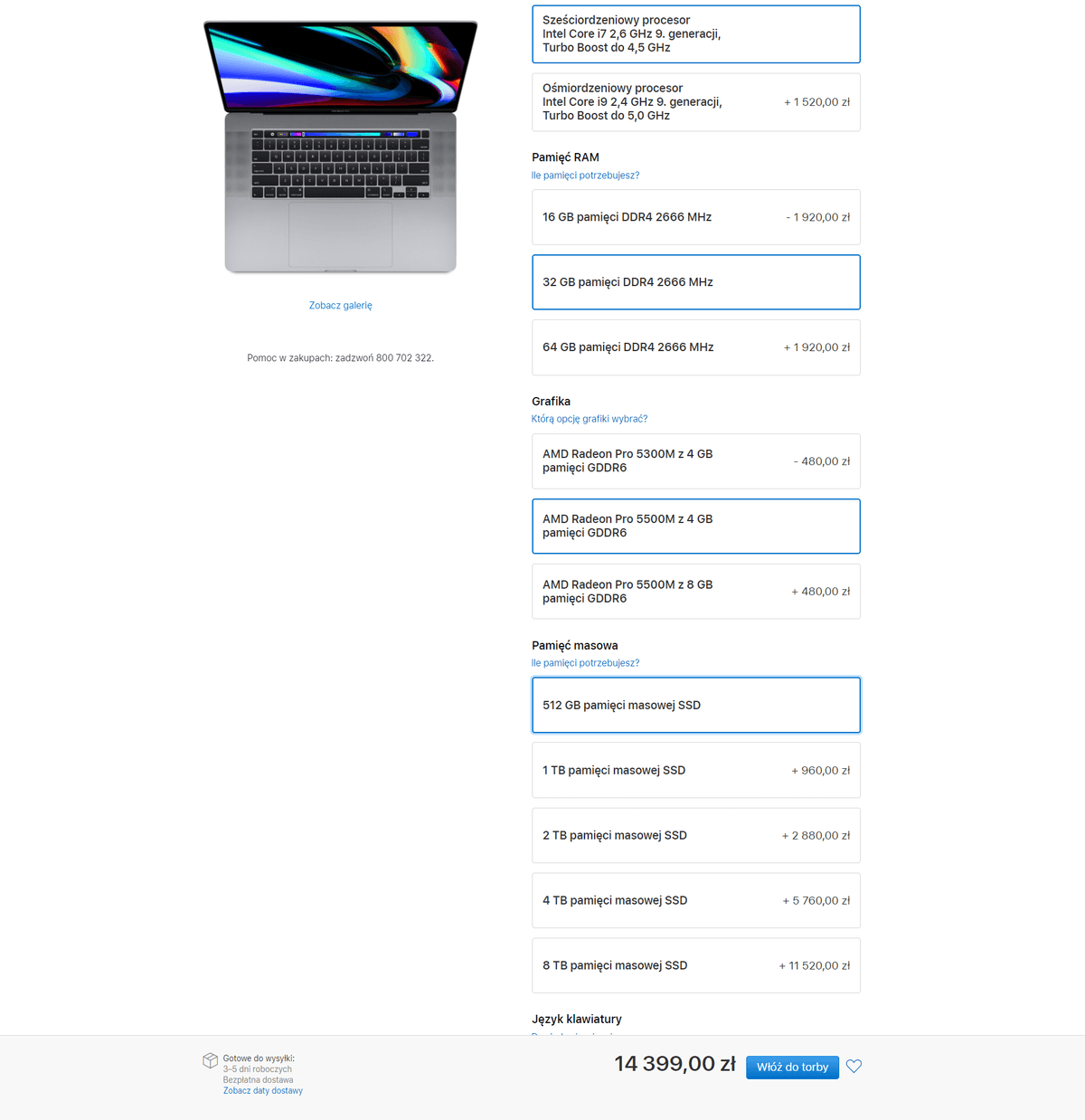 MacBook Pro 16 - ceny w Polsce class="wp-image-1038227" 