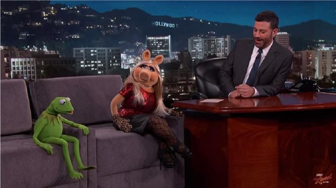 Miss Piggy i Kermit w programie Jimmy'ego Kimmela. Zobacz jedyny w swoim rodzaju wywiad